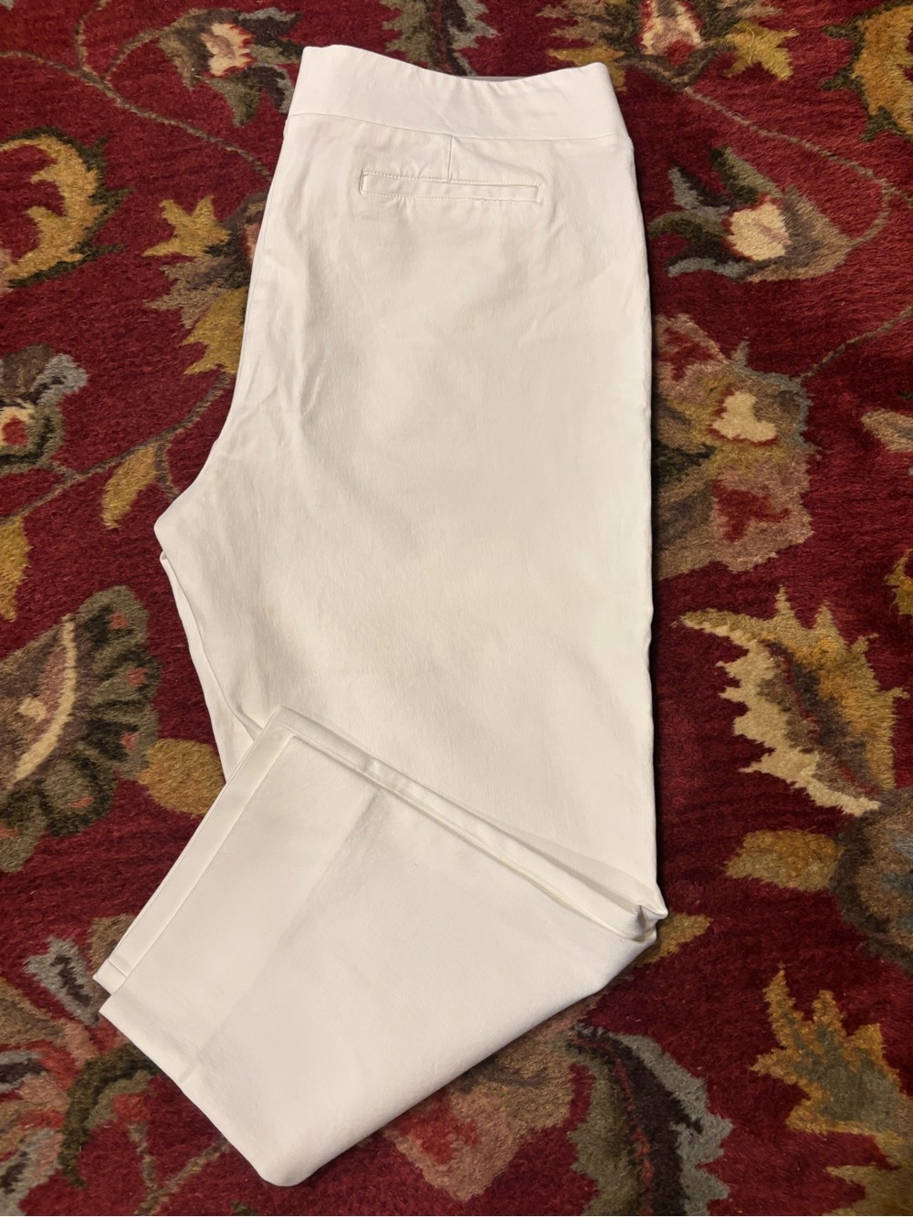 Soft Surroundings White Stretch Chino Pants